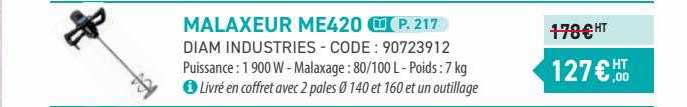 malaxeur me420 diam industries