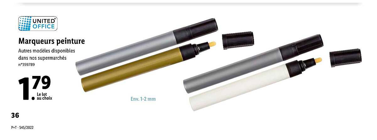marqueurs peinture united office