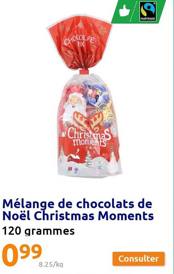 mélange de chocolats de noël christmas moments
