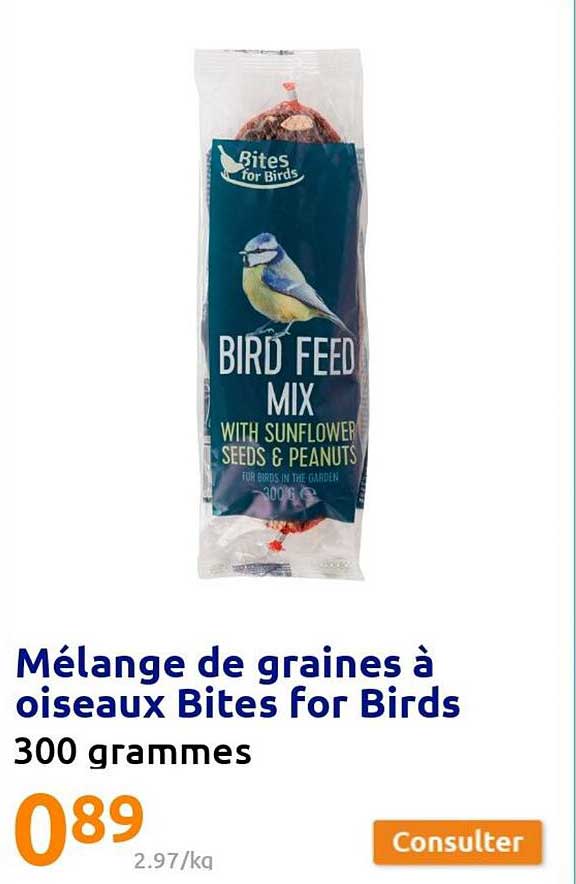 mélange de graines à oiseaux bites for birds