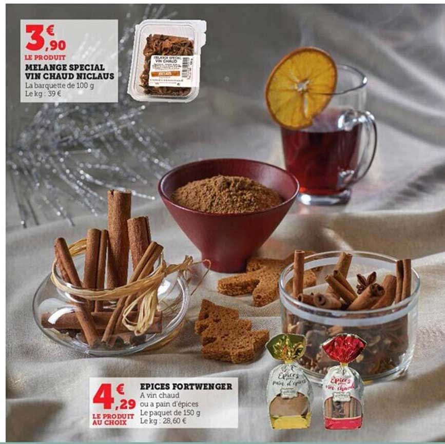 mélange spécial vin chaud niclaus, épices fort wenger