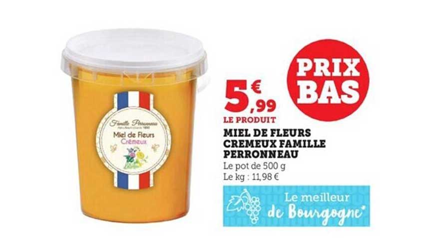 Miel De Fleurs Crémeux Famille Perronneau