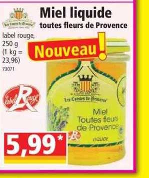 miel liquide toutes fleurs de provence