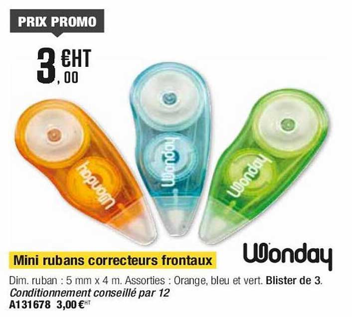 Mini Rubans Correcteurs Frontaux Wonday