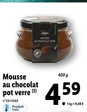 Mousse Au Chocolat Pot Verre Deluxe