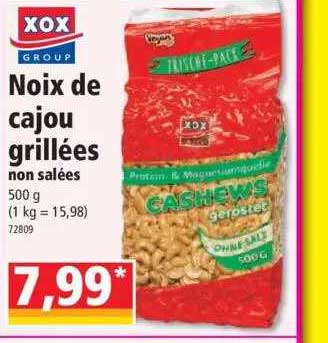 noix de cajou grillées xox group