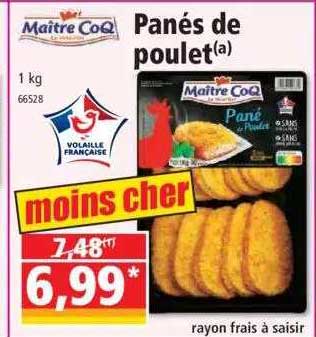 Panés De Poulet Maître Coq