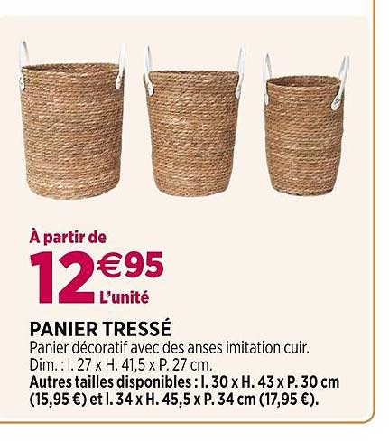 Panier Tressé
