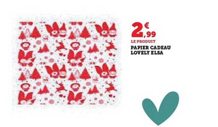 papier cadeau lovely elsa