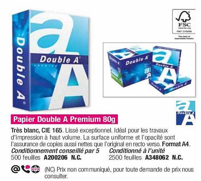 papier doublea premium 80g