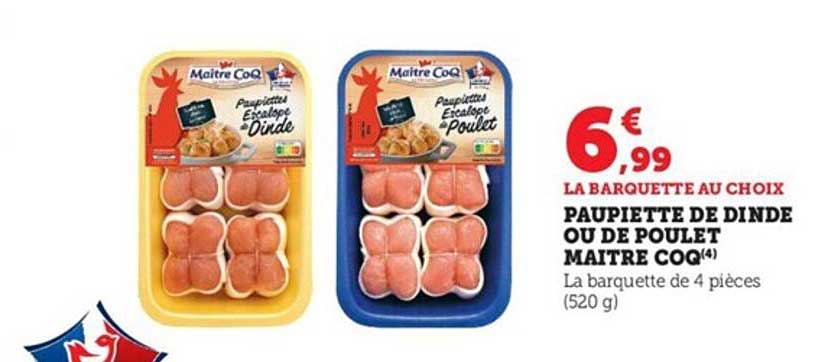 paupiette de dinde ou de poulet maître coq