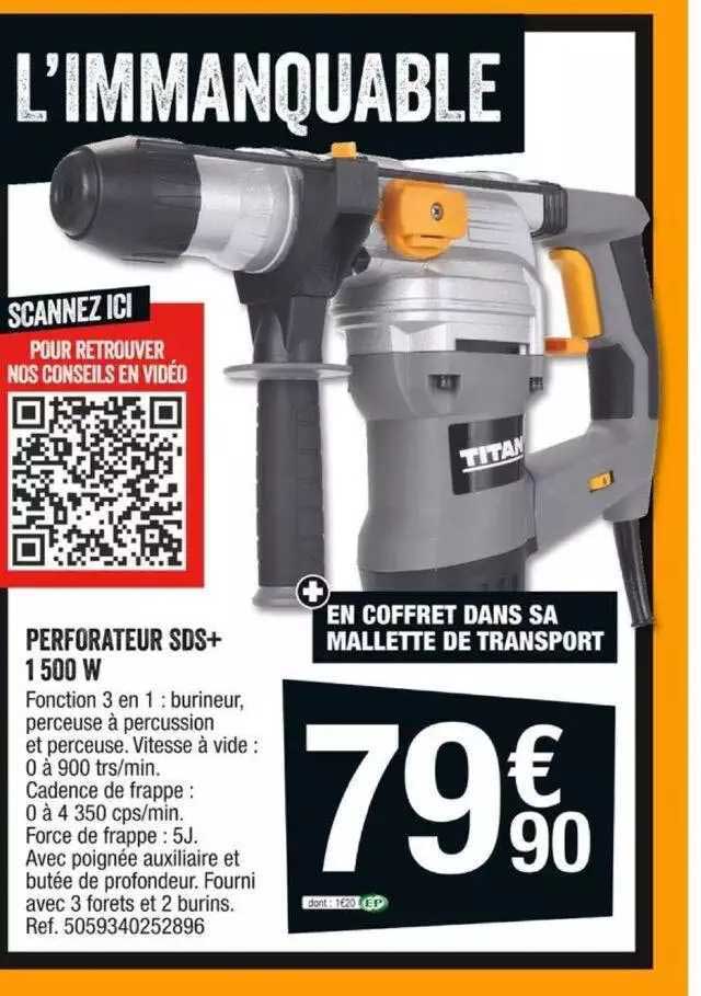 perforateur sds+ 1500 w