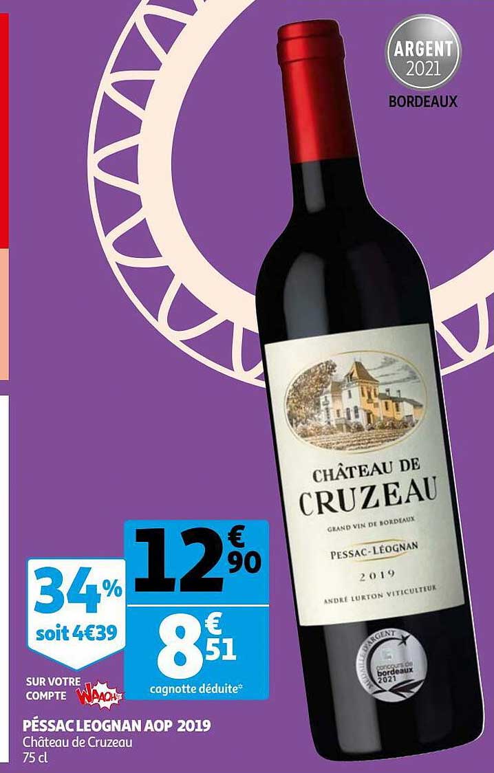 péssac léognan aop 2019 château de cruzeau
