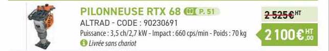 pilonneuse rtx 68 altrad