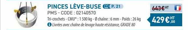 pinces lève-buse pms