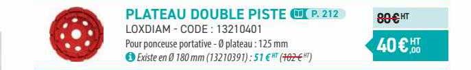 plateau double piste loxdiam