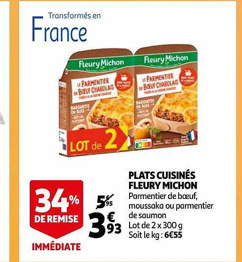 plats cuisinés fleury michon