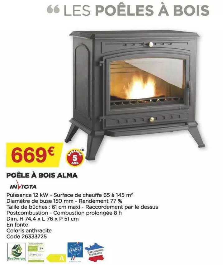 Poêle à Bois Alma Invicta