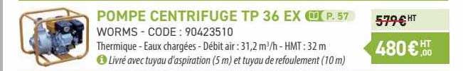 Pompe Centrifuge Tp 36 Ex Worms