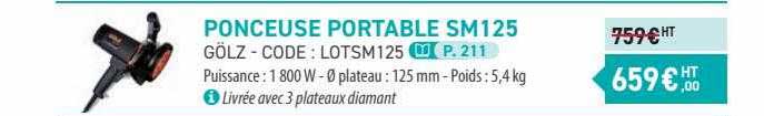 ponceuse portable sm125 gölz