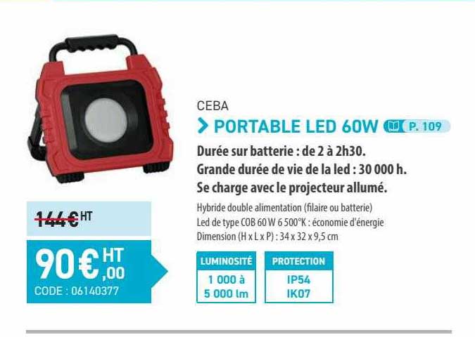 portable led 60w ceba