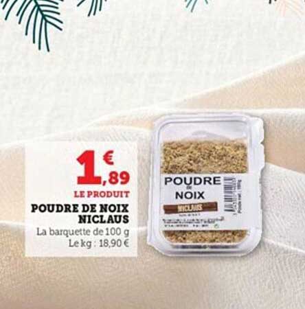 poudre de noix niclaus