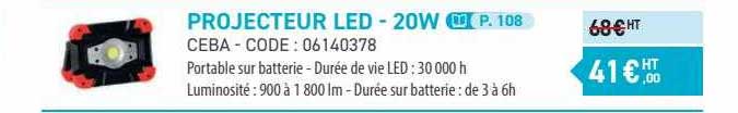 projecteur led - 20w ceba