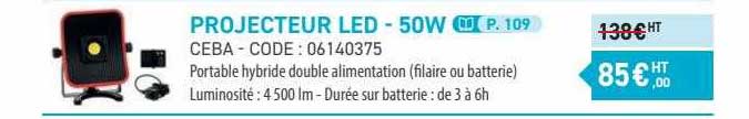projecteur led - 50w ceba