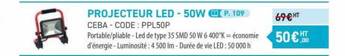 projecteur led - 50w ceba