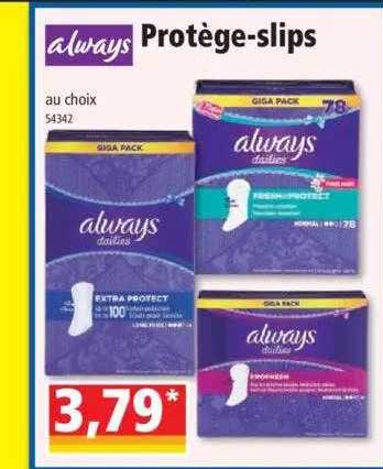 protège-slips always