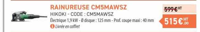 rainureuse cm5mawsz hikoki