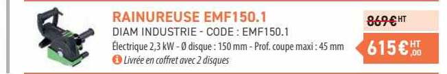 rainureuse emf150.1 diam industries