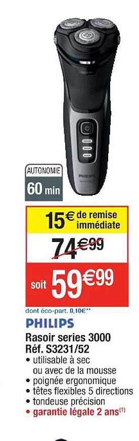 rasoir séries 3000 philips