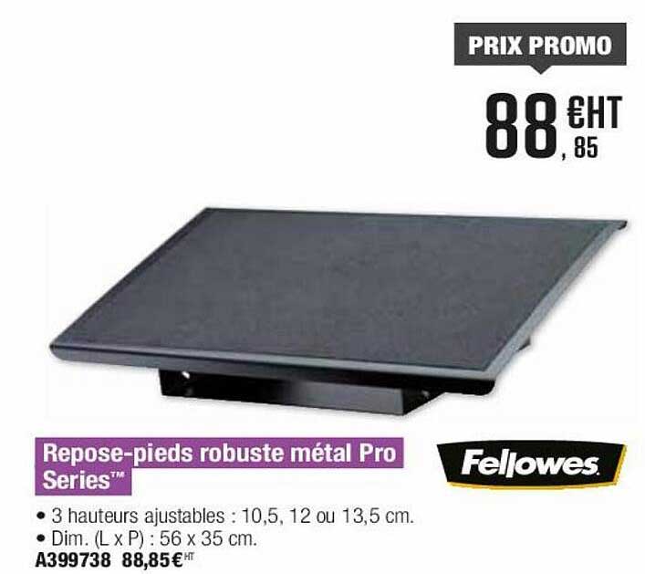 repose-pieds robuste métal pro series fellowes
