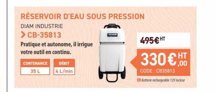 réservoir d'eau sous pression diam industrie