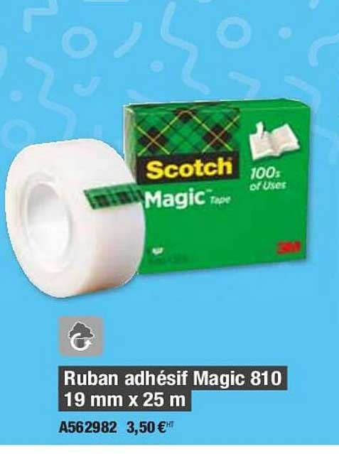 ruban adhésif magic 810 19mm x 25m