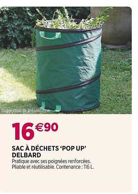 sac à déchets 'pop up' delbard