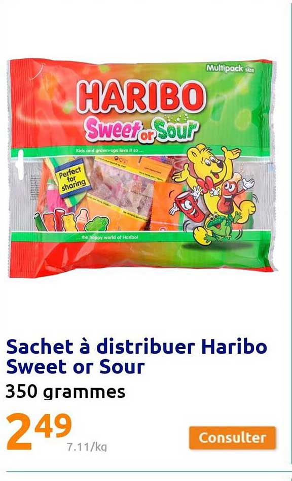 sachet à distribuer haribo sweet or sour