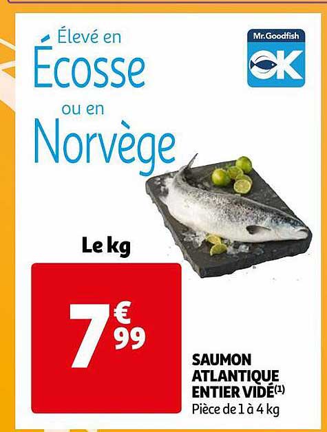 Saumon Atlantique Entier Vidé