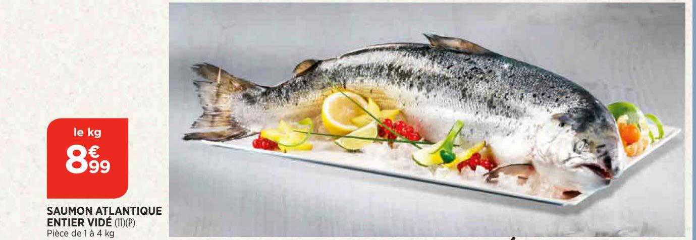 Saumon Atlanttique Entier Vidé