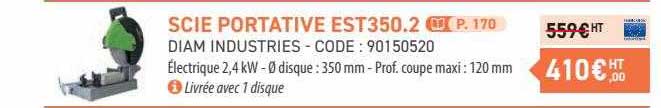 scie portative est350.2 diam industries