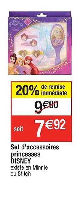 set d'accessoires prinesses disney