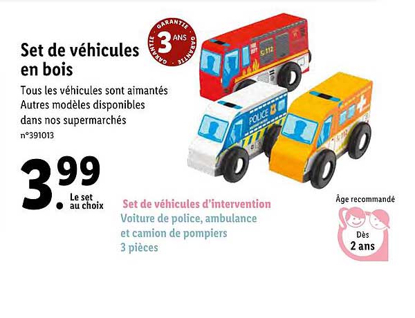 Set De Véhicules En Bois