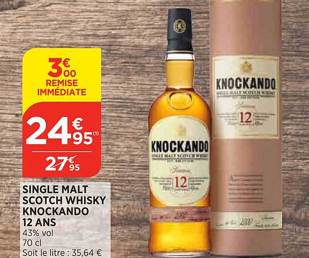single malt scotch whisky knockando 12 ans