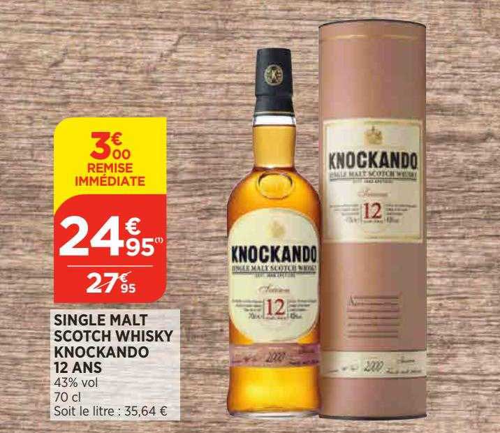single malt scotch whisky knockando 12 ans