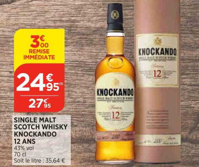 single malt scotch whisky knockando 12 ans