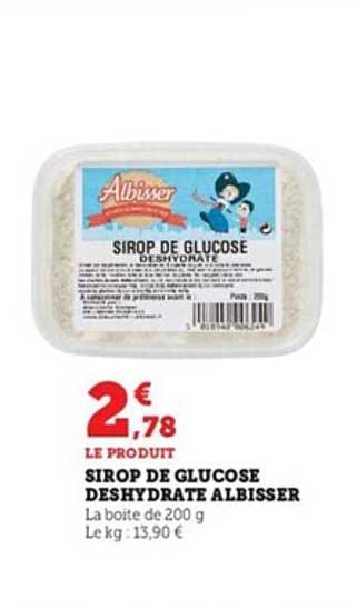 Sirop De Glucosse Déshydrate Albisser