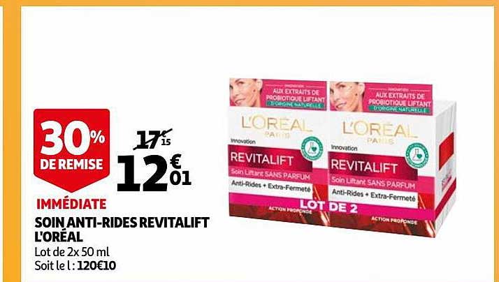 soin anti-rides revitalift l'oréal