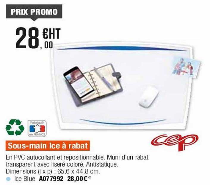 sous-main ice à rabat cep