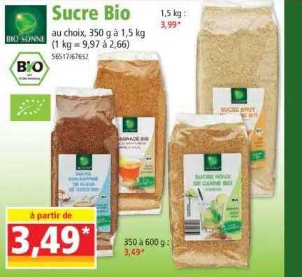 sucre bio bio sonne